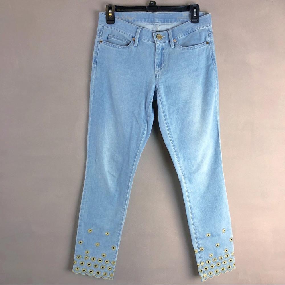 Lilly Pulitzer South Ocean Skinny Crop size 4